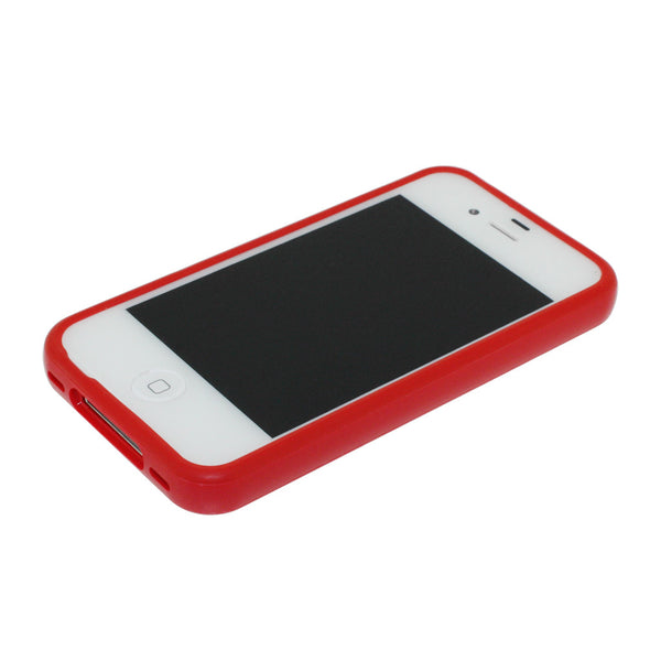 Slim Hard Matte Silicone TPU Bumper for iPhone 4 4S