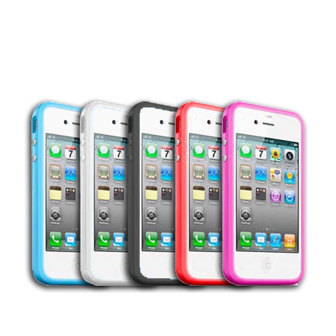 Slim Hard Matte Silicone TPU Bumper for iPhone 4 4S