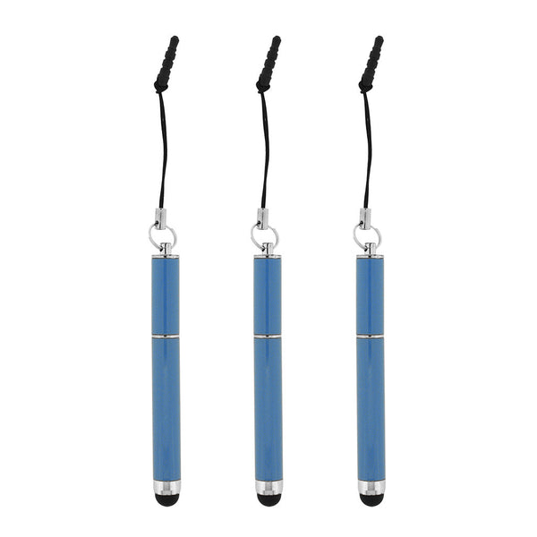 3 Light Blue Styluses